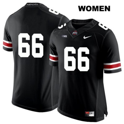 Women's NCAA Ohio State Buckeyes Malcolm Pridgeon #66 College Stitched No Name Authentic Nike White Number Black Football Jersey EP20J10AN